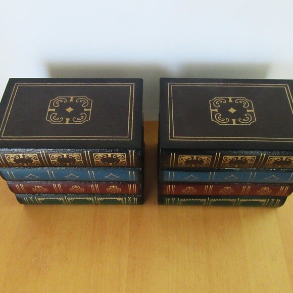 Vintage book shaped bookend boxes - jewelry, trinkets, hidden compartment - Picture 5 of 8